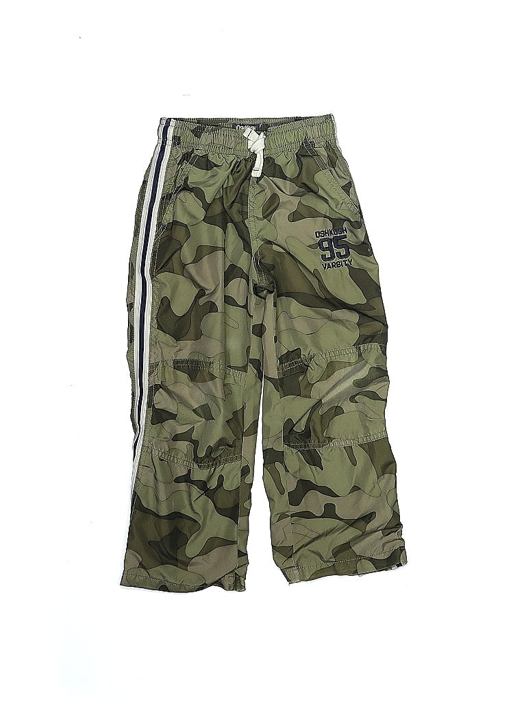 OshKosh B'gosh 100% Polyester Camo Green Track Pants Size 4 - photo 1