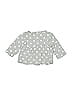 Just One You Made by Carter's 100% Cotton Polka Dots Gray 3/4 Sleeve Blouse 0-3 MO / 3 MO - photo 2