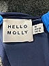 Hello Molly 100% Polyester Solid Blue Casual Dress Size 6 - photo 6