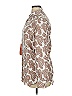 ETRO 100% Linen Paisley Ivory Tan Long Sleeve Button-Down Shirt Size XL - photo 5