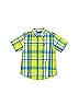 Wrangler Jeans Co Plaid Yellow Short Sleeve Button-Down Shirt Size 6 (big kids) - photo 1