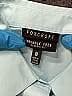Foxcroft Color Block Blue 3/4 Sleeve Button-Down Shirt Size 18 - photo 3