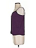 Quince Purple Sleeveless Silk Top Size S - photo 5