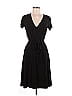 Leota Solid Black Casual Dress Size M - photo 1