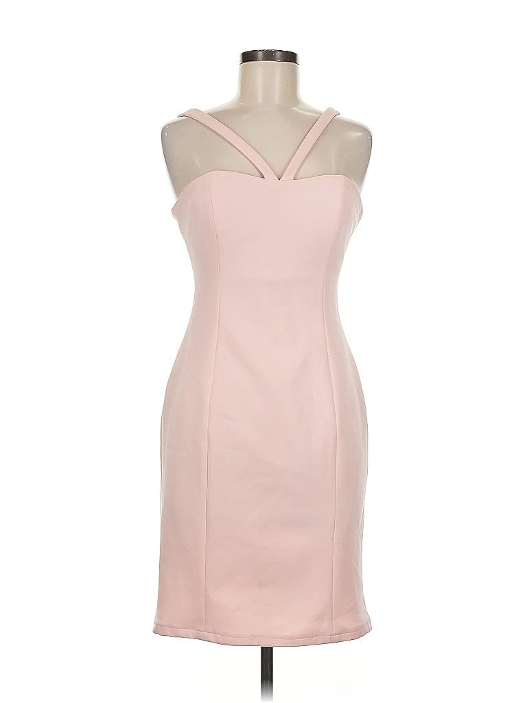 Likely Solid Pink Cocktail Dress Size 8 - photo 1