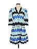 Sail to Sable Chevron-herringbone Blue Casual Dress Size XS - photo 1
