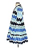 Sail to Sable Chevron-herringbone Blue Casual Dress Size XS - photo 5
