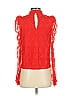 Saylor Red 3/4 Sleeve Blouse Size S - photo 2