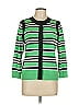 Carlisle Stripes Green Silk Cardigan Size L - photo 1