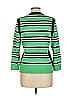 Carlisle Stripes Green Silk Cardigan Size L - photo 2