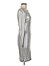 Ralph Lauren 100% Viscose Metallic Silver Cocktail Dress Size 6 - photo 4
