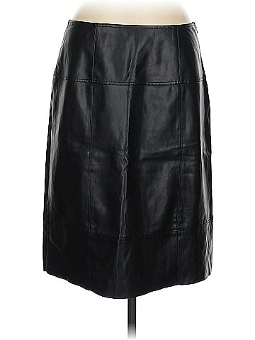 R | Label Faux Leather Skirt (view 1)
