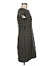 Maurices Plaid Gray Brown Casual Dress Size 7 - 8 - photo 4