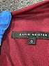 David Meister Solid Burgundy Cocktail Dress Size 8 - photo 6