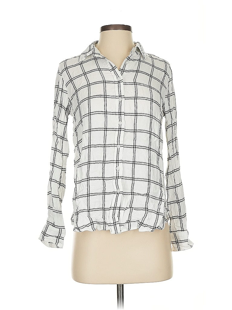 Pre-owned Banana Republic Long Sleeve Button Down Shirt In White