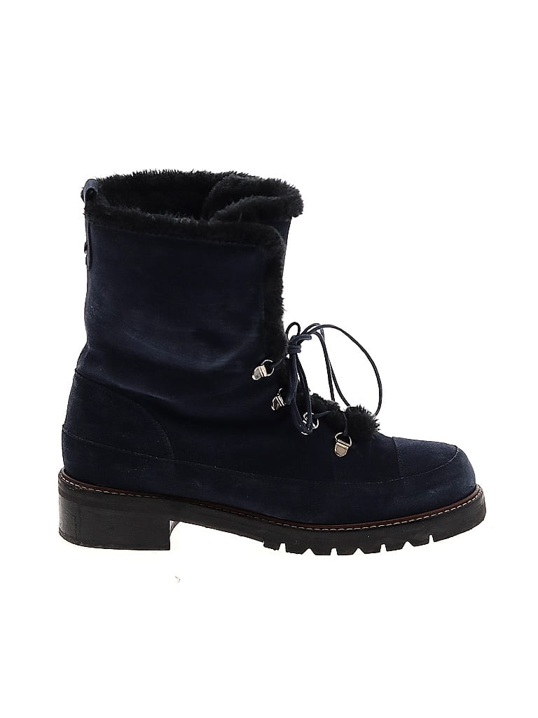 Stuart Weitzman 100% Leather Blue Ankle Boots Size 9 1/2 - photo 1