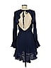 Hello Molly 100% Polyester Solid Blue Casual Dress Size 6 - photo 2