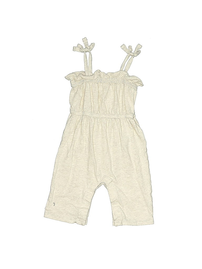 Baby Gap 100% Cotton Ivory Overalls Size 6-12 mo - photo 1