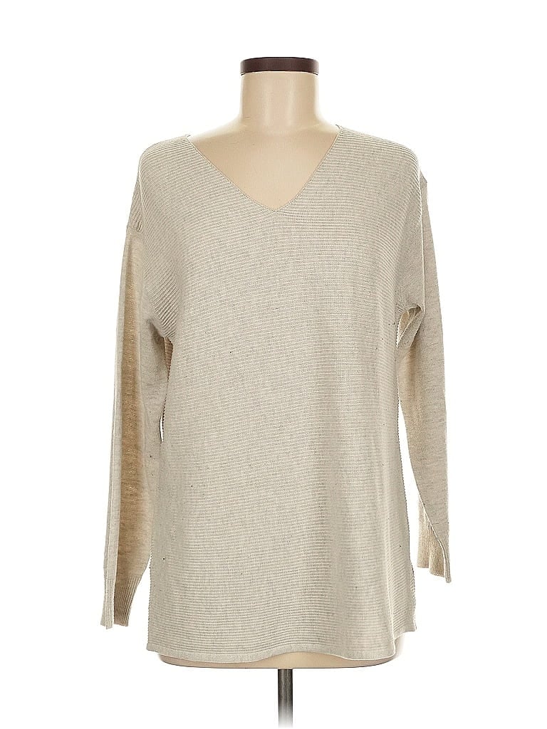 Pre-owned Ella Moss Pullover Sweater In Brown