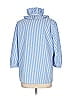 Tuckernuck 100% Polyester Blue 3/4 Sleeve Blouse Size L - photo 2
