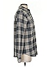 Faherty Checkered-gingham Gray Long Sleeve Blouse Size S - photo 4