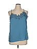 Macaron 100% Polyester Blue Sleeveless Blouse Size XL - photo 1