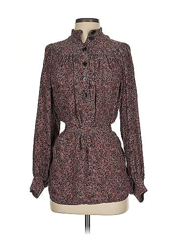 Vanessa Bruno Long Sleeve Silk Top (view 1)