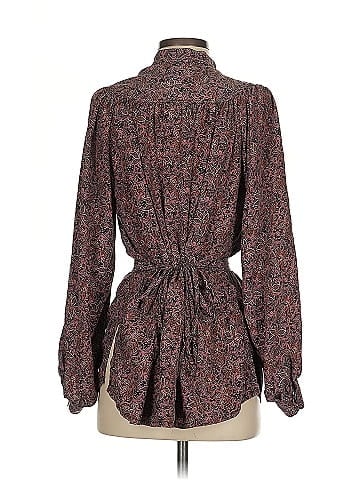 Vanessa Bruno Long Sleeve Silk Top (view 2)