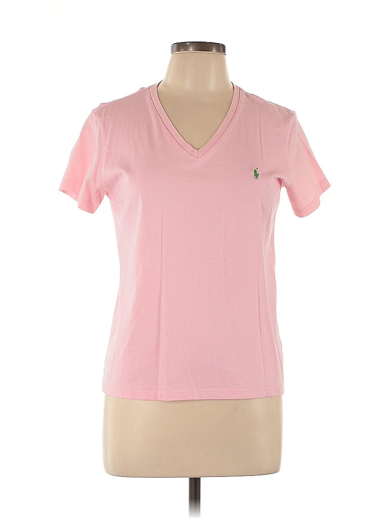 Ralph Lauren Sport 100% Cotton Pink Short Sleeve T-Shirt Size L - photo 1
