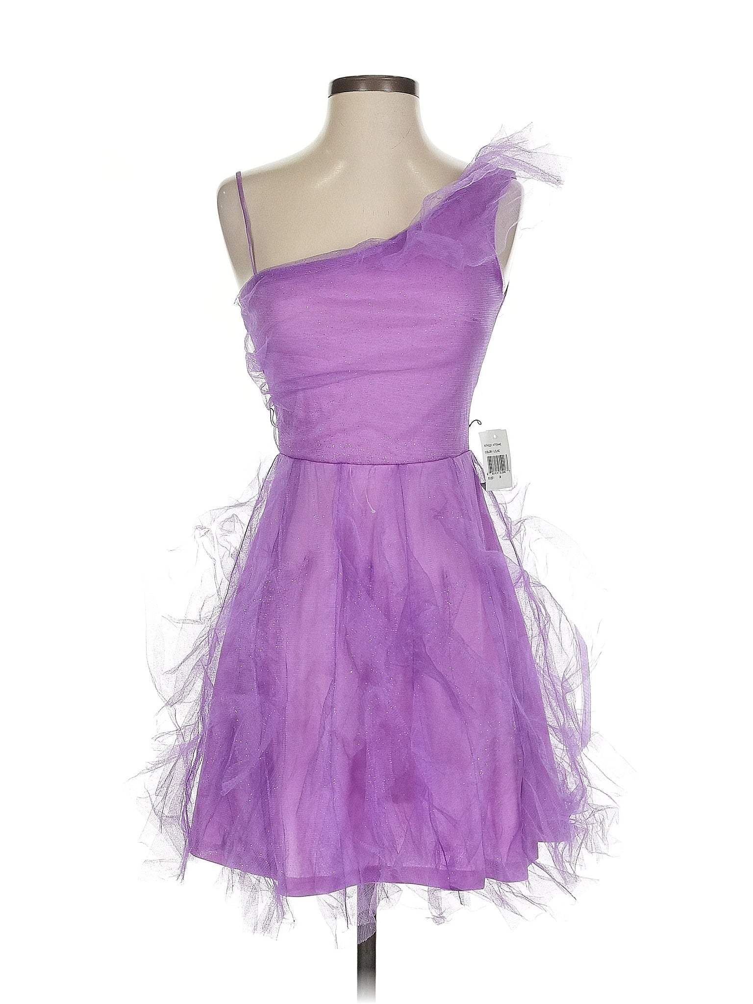 Teeze Me 100% Polyester Purple Cocktail Dress Size 3