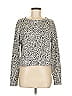 Balance Collection Animal Print Silver Pullover Sweater Size M - photo 1
