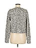 Balance Collection Animal Print Silver Pullover Sweater Size M - photo 2