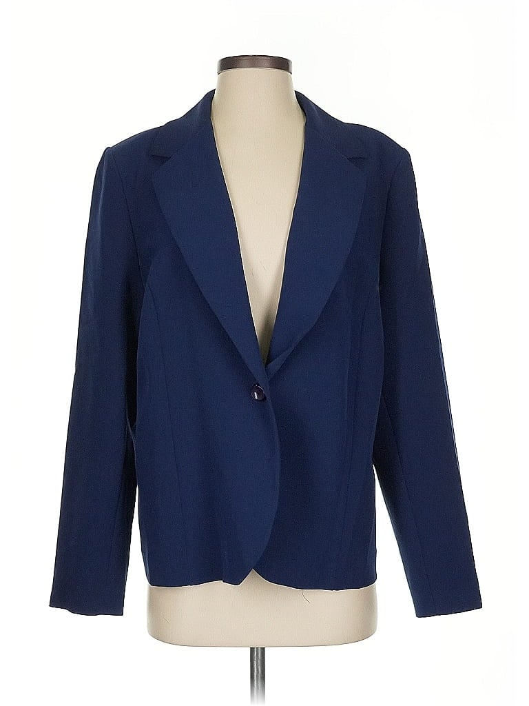 Pre-owned Assorted Brands Blazer Jacket In Blue