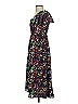 Tanya Taylor 100% Silk Floral Black Blue Casual Dress Size S - photo 5