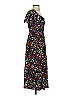 Tanya Taylor 100% Silk Floral Black Blue Casual Dress Size S - photo 4