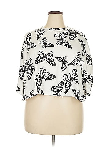 Shein Curve 3/4 Sleeve Blouse (view 1)