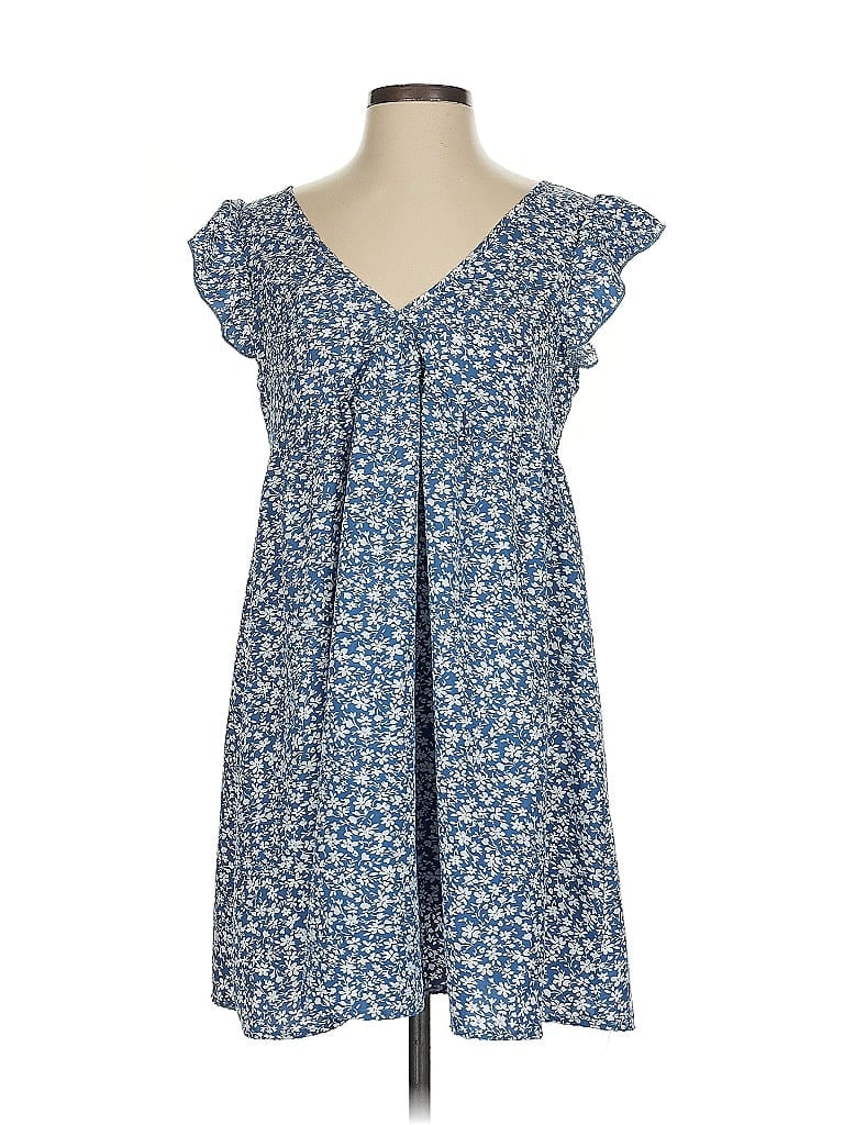 Pre-owned Shein Casual Dress In Blue