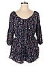 Mossimo Supply Co. 100% Rayon Blue Romper Size XL - photo 1