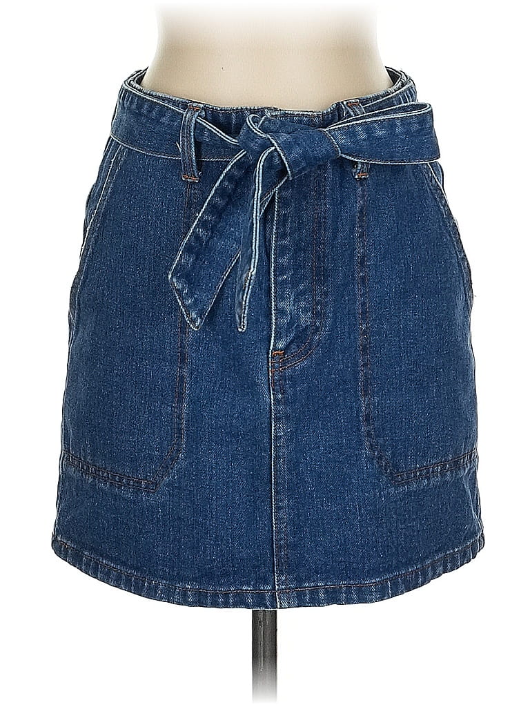 Pre-owned Billabong Denim Skirt In Blue