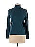 August Silk Teal Turtleneck Sweater Size L - photo 1