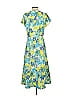 Tanya Taylor Tropical Blue Green Casual Dress Size 2 - photo 2