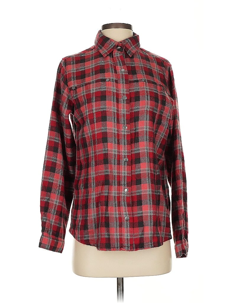 Pre-owned Woolrich Long Sleeve Button Down Shirt In Red