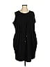 LIVI Solid Black Casual Dress Size 22 - photo 1