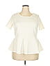 Ali & Kris Ivory Short Sleeve Top Size 2X - photo 1