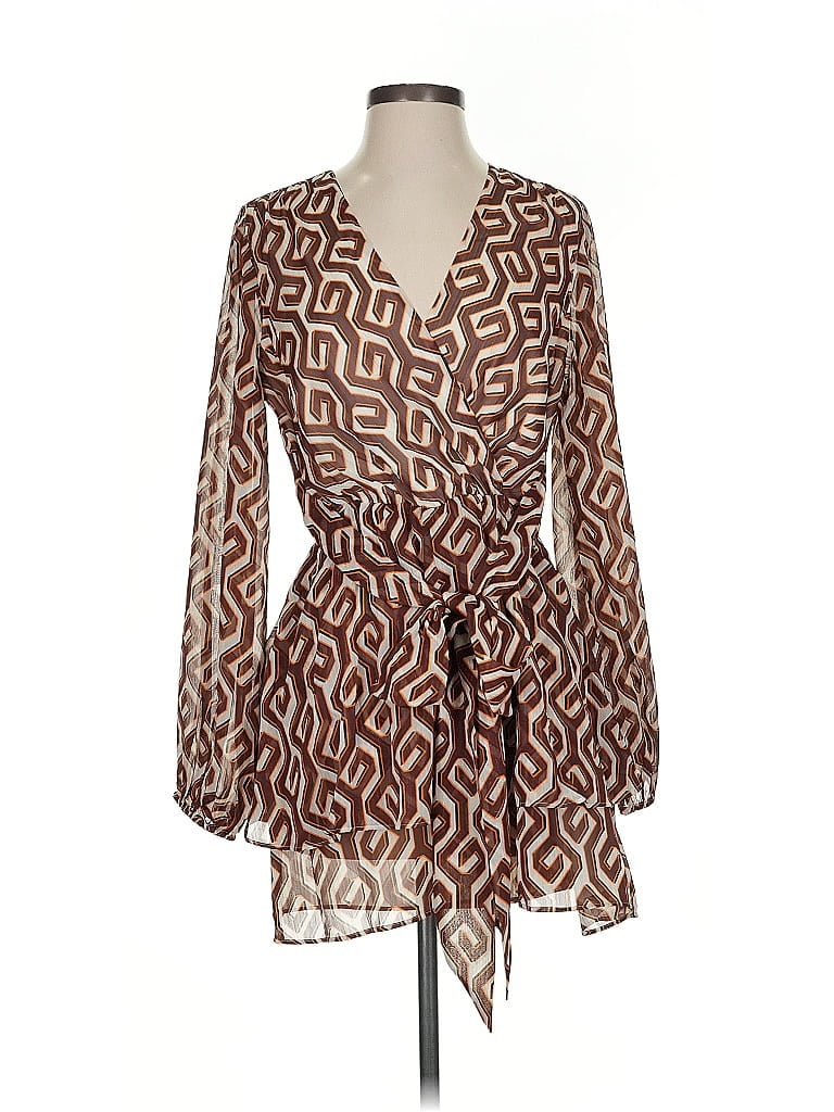 Pre-owned Express Casual Dress In Brown