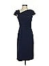 Tahari by ASL Solid Blue Cocktail Dress Size 2 - photo 1