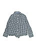 OshKosh B'gosh 100% Cotton Checkered-gingham Blue Long Sleeve Button-Down Shirt Size 3T - photo 1