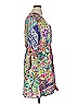 Johnny Was 100% Rayon Paisley Purple Casual Dress Size XL - photo 4