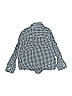 OshKosh B'gosh 100% Cotton Checkered-gingham Blue Long Sleeve Button-Down Shirt Size 3T - photo 2