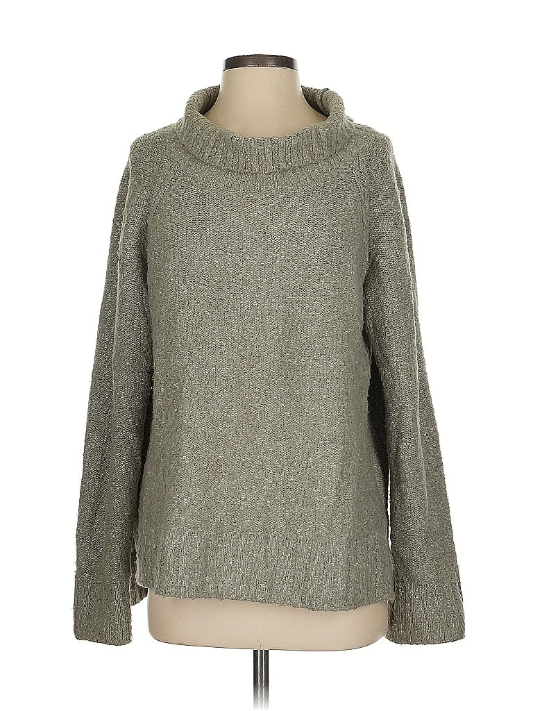 Pre-owned H&m Turtleneck Sweater In Gray